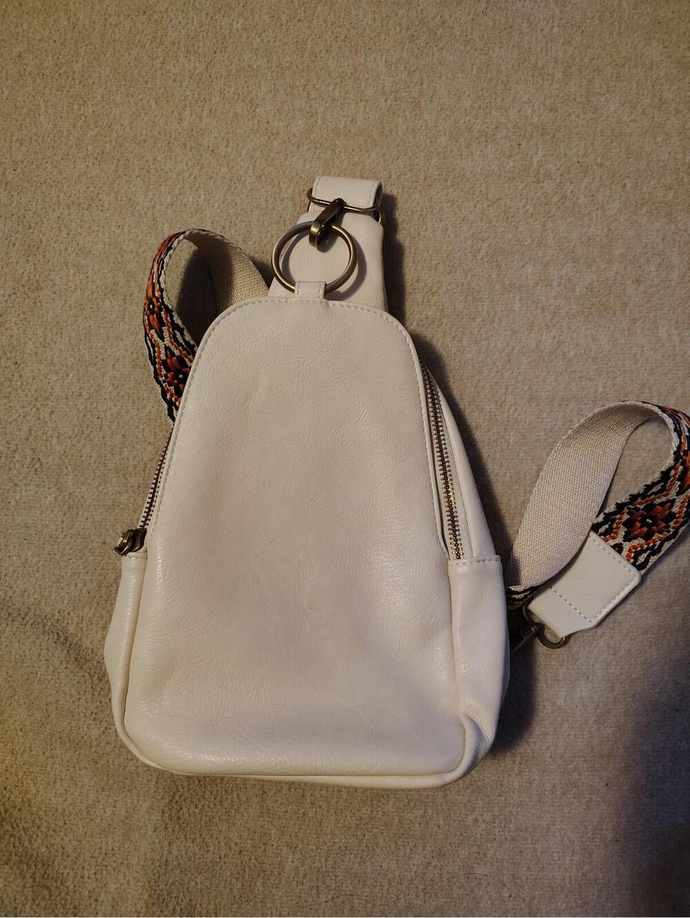 Moda Luxe vegan leather sling backpack